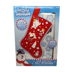Frosty the Snowman Make Your Own Felt Stocking Craft Kit 18 Inch Christmas STEAM